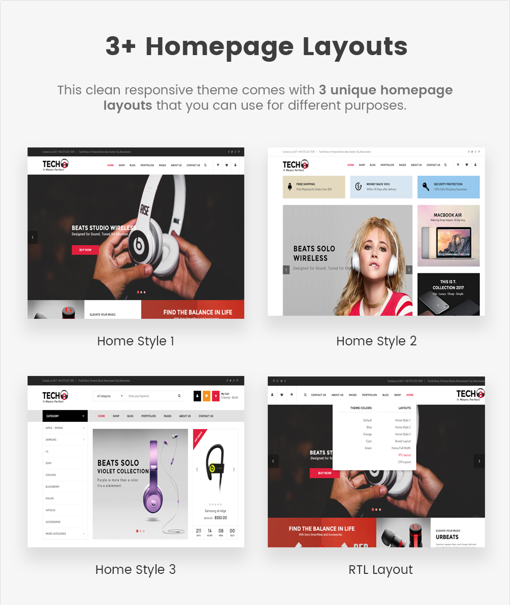 SW Tech8 - WooCommerce Theme