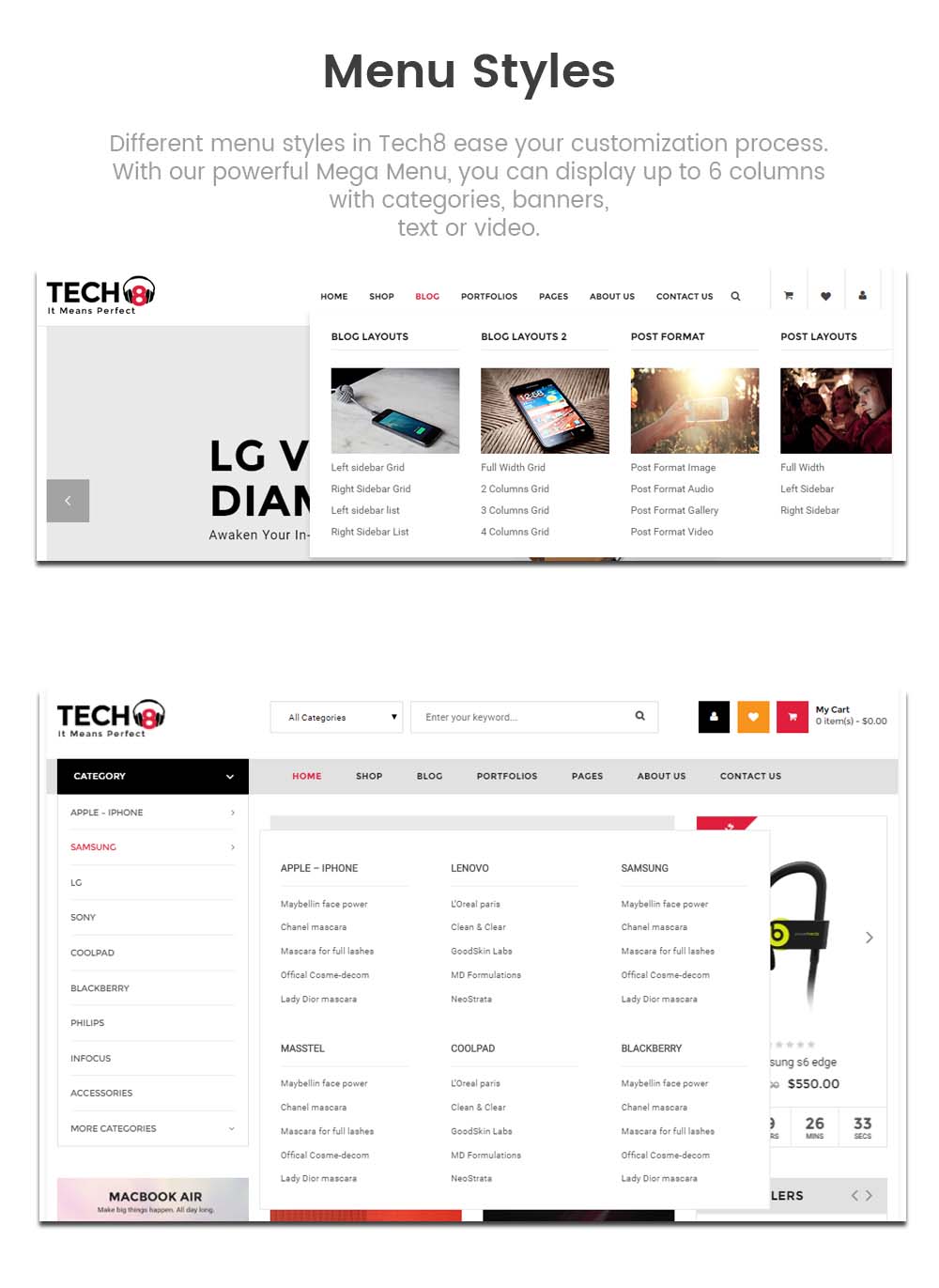 SW Tech8 - WooCommerce Theme