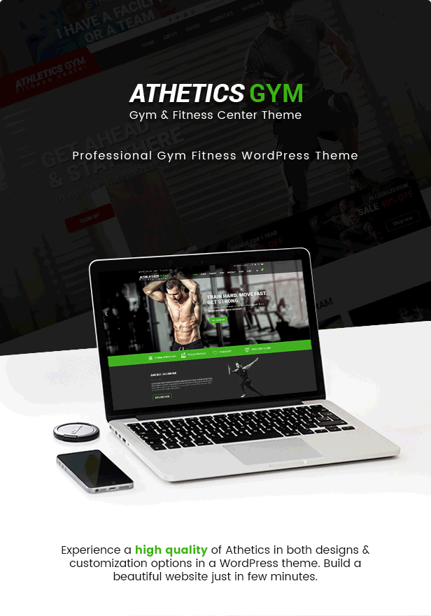 Athetics - Professional Gym Fitness WordPress Theme