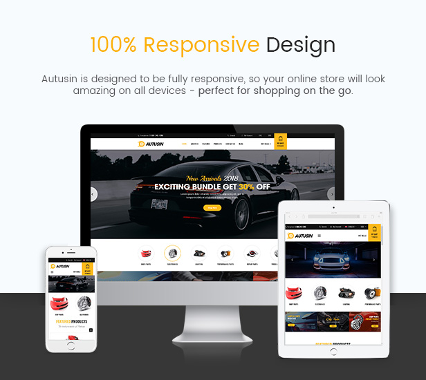 Autusin - Auto Parts Shop, Moto Store WooCommerce WordPress Theme 