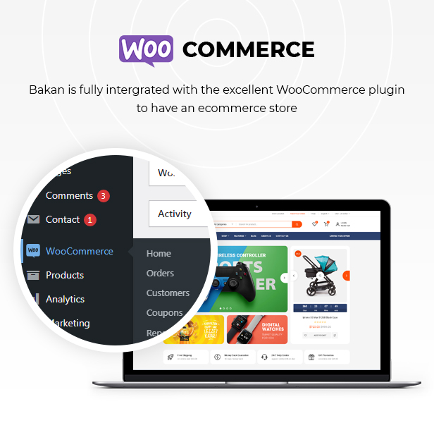 Bakan - E-Commerce-Element oder WooCommerce-WordPress-Theme