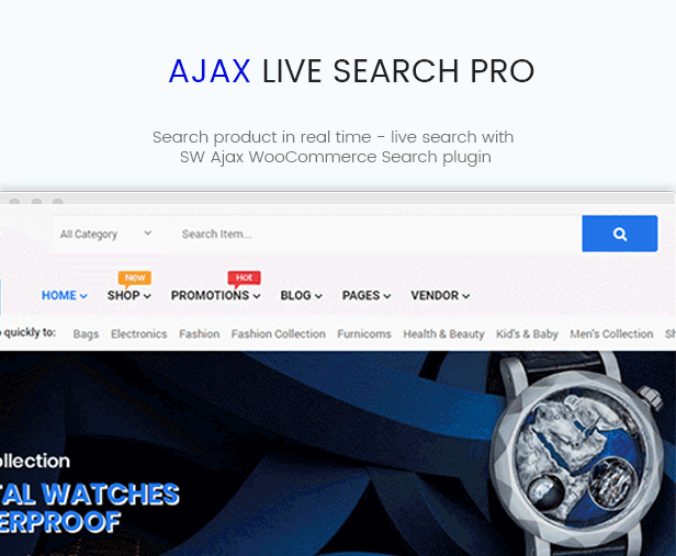 Ajax Product Live Search