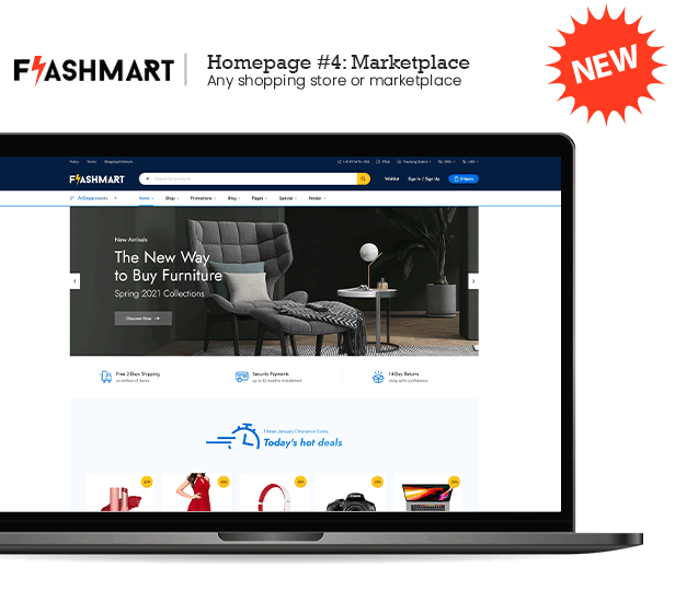 FlashMart – Multipurpose Elementor WooCommerce WordPress Theme - Elementor