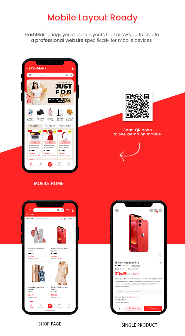 Mobile Layout Ready Now in FlashMart - Multipurpose Elementor WooCommerce WordPress Theme