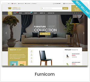 Furnicom - Tema de WordPress WooCommerce para tienda de muebles y diseño de interiores