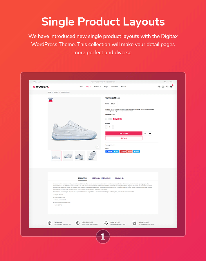 Shoesy - Shoes Store for WooCommerce WordPress Theme