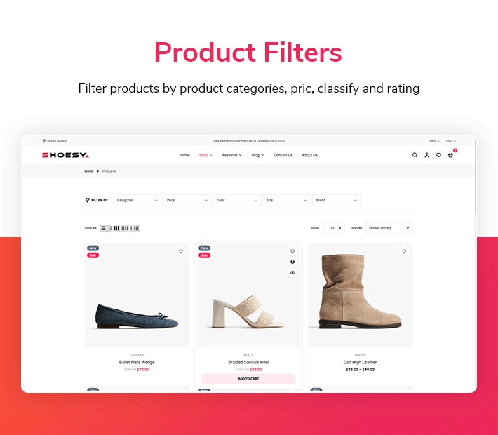 Shoesy - Shoes Store for WooCommerce WordPress Theme