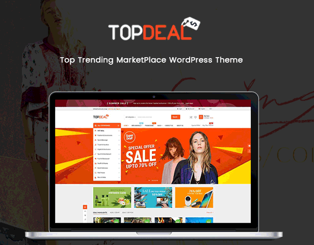 TopDeal - Top Trending Multi Vendor Marketplace WordPress Theme