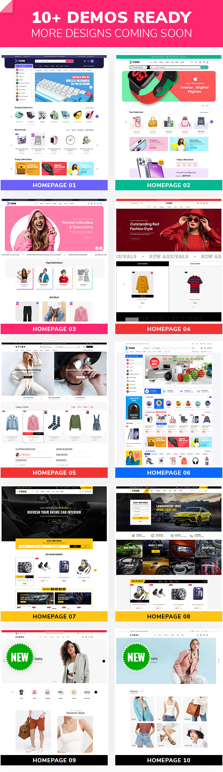 Xtore – Fashion & Clothing, Electronics, Digital WordPress Theme