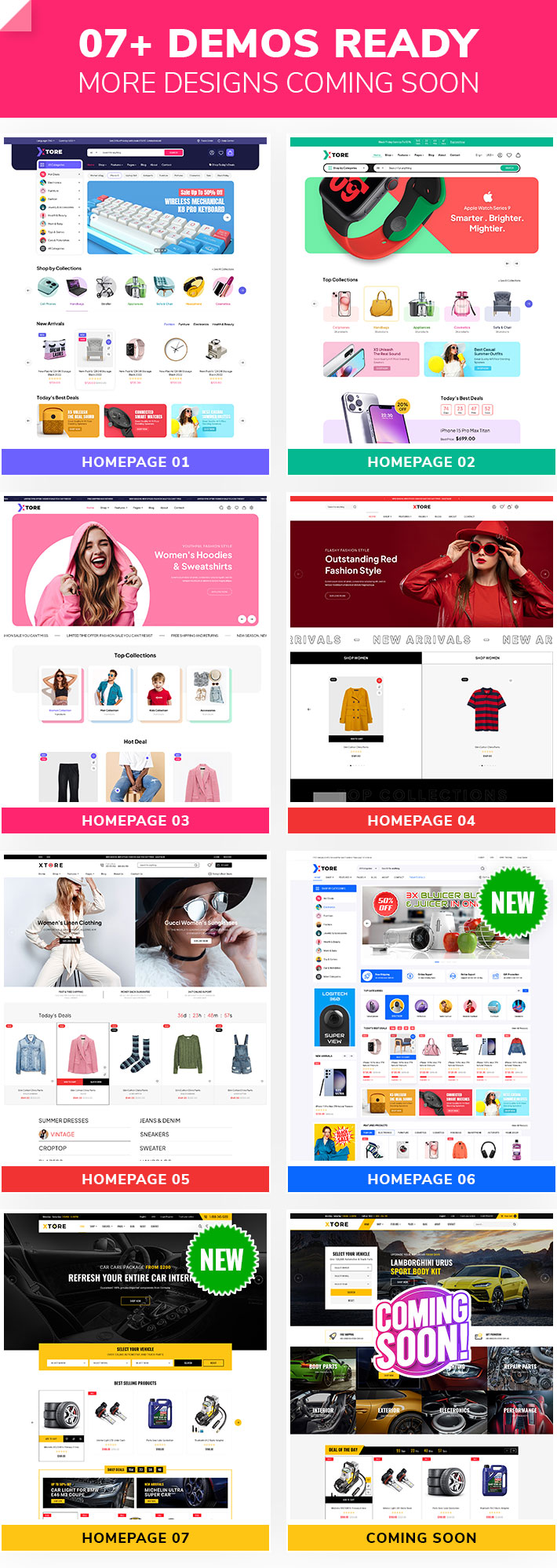 Xtore – Fashion & Clothing, Electronics, Digital WordPress Theme