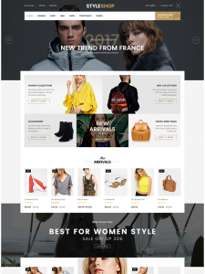 styleshop clothing fashion shop wordpress theme