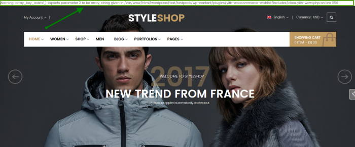 How to Fix Bug array_key_exists in YITH WooCommerce Wishlist 1