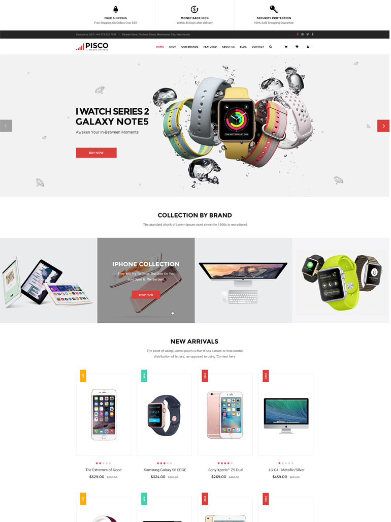 Pisco  - Responsive Electronics WooCommerce WordPress Theme