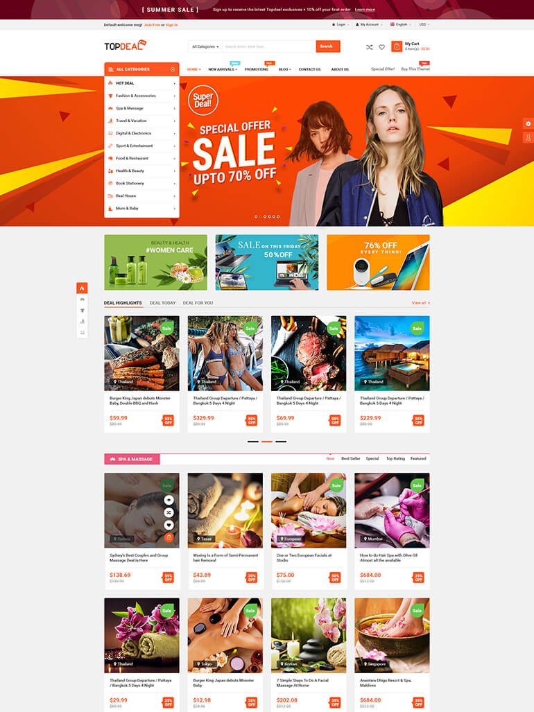 TopDeal - Multi Vendor Marketplace WordPress Theme