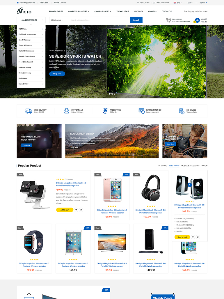 Victo - Digital MarketPlace WordPress Theme