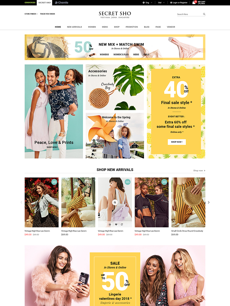 SecretSho - Fashion MarketPlace WooCommerce Theme