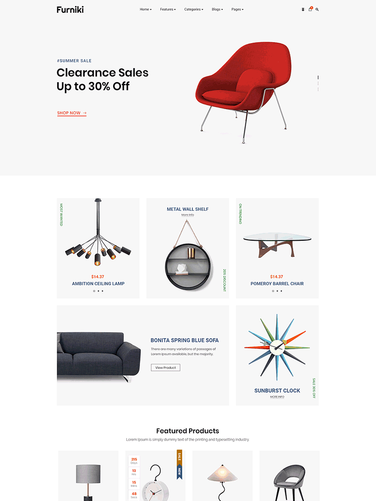 Furniture Store & Interior Design WordPress Theme - Furniki