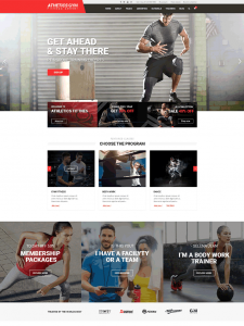 Athetics - Gym Fitness WordPress Theme