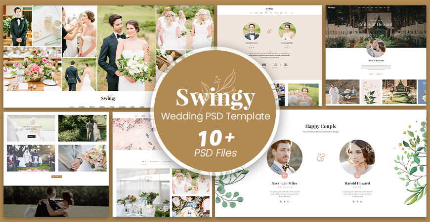 Swingy – Wedding Event PSD Template