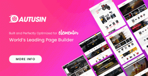 Autusin - Auto Parts Shop WordPress WooCommerce Theme x Elementor