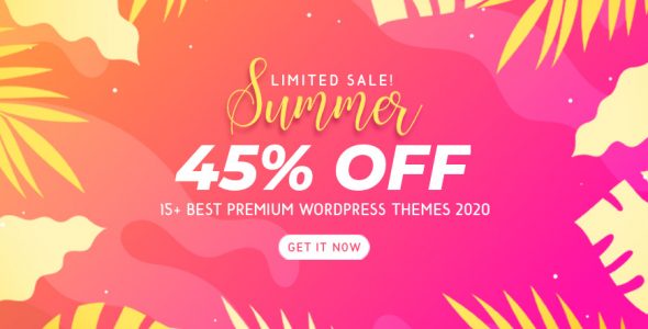 45% OFF on Best Premium WordPress Themes 2020 (Limited Time!)-WordPress Theme