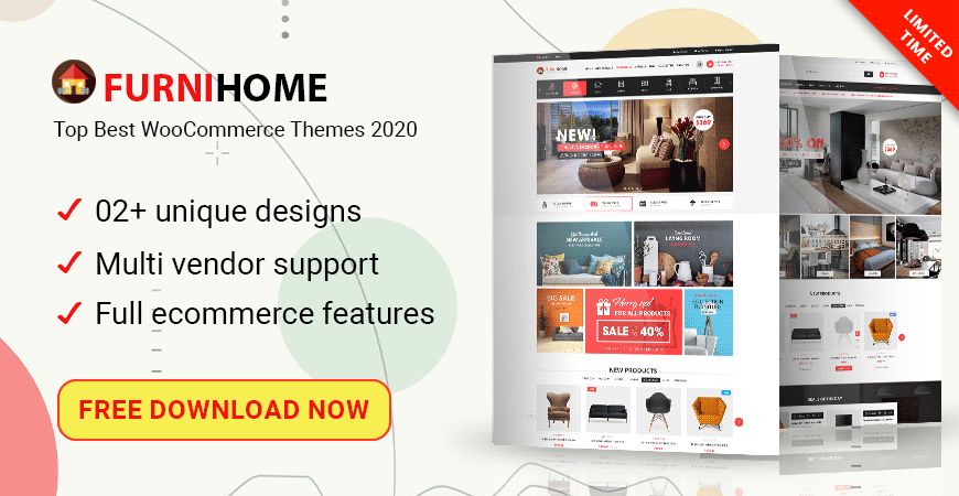 Free Download Furniture Shop & Interior Design WooCommerce WordPress Theme