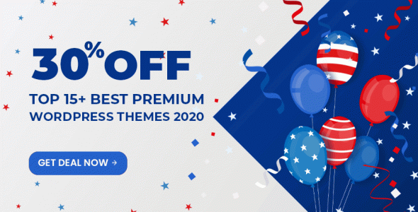 30% OFF on 15+ Best Premium WordPress Themes 2020 (Limited Time!)-WordPress Theme