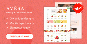 Avesa - Beauty Cosmetics Store Elementor WooCommerce WordPress Theme