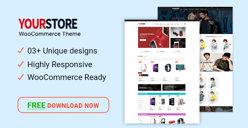 Free Download YourStore WooCommerce WordPress Theme