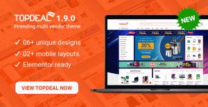Design #06 Ready in TopDeal – Trending Multi Vendor MarketPlace WordPress Theme
