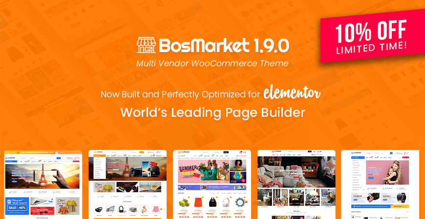 BosMarket – Flexible Multi-Vendor Elementor WooCommerce WordPress Theme