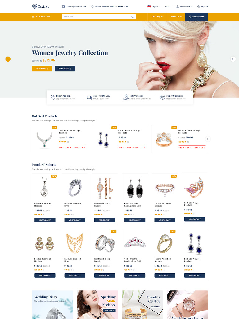 Certior - Jewelry Store Elementor WooCommerce WordPress Theme