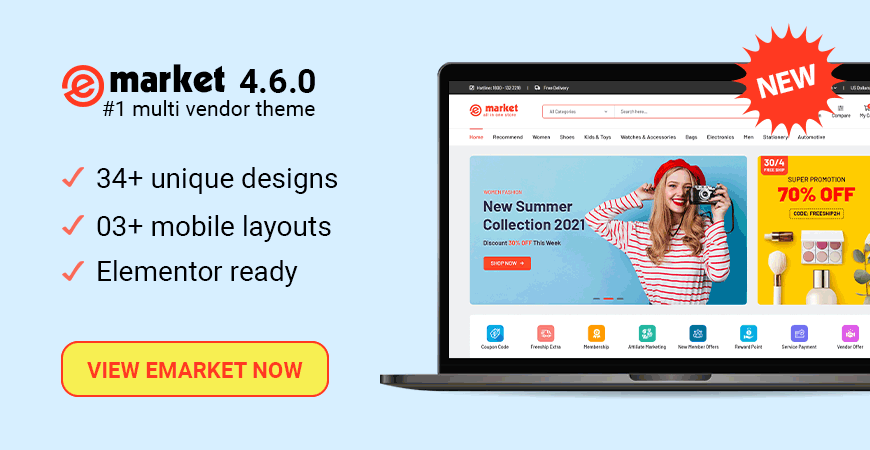 Design 34 Ready in eMarket – #1 Multi Vendor MarketPlace WordPress Theme