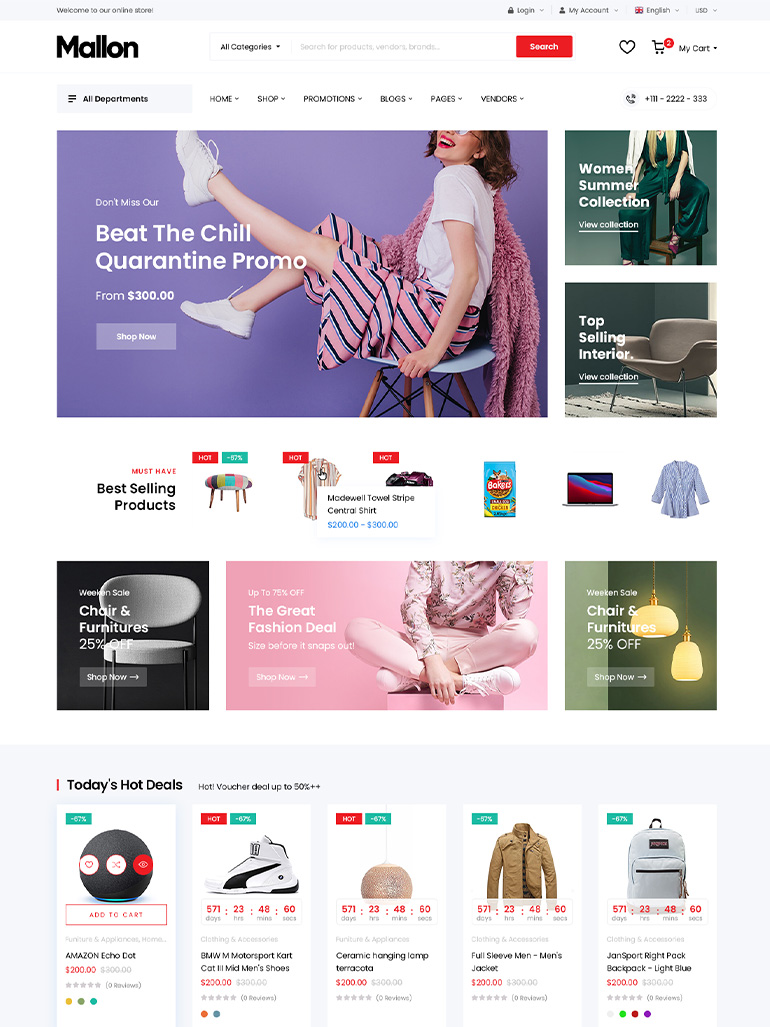 Clothing Store - WordPress theme