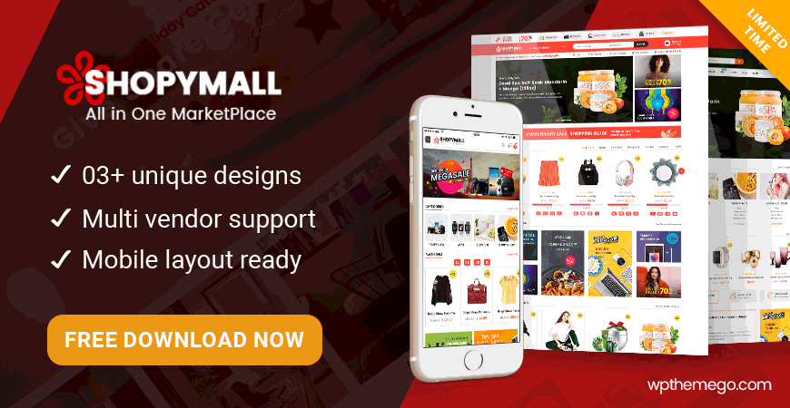 FREE Download ShopyMall - Premium WooCommerce WordPress Theme