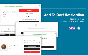 Add To Cart Notification-WordPress Theme