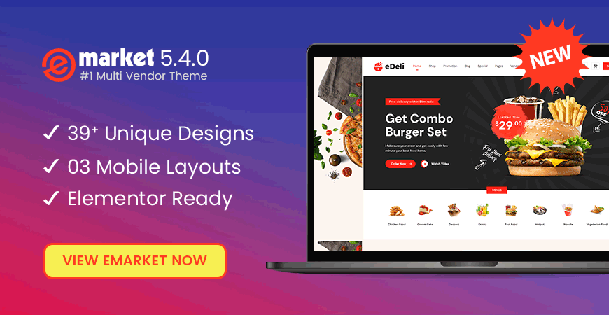Design 39 Ready in eMarket – #1 Multi Vendor MarketPlace Elementor WordPress Theme