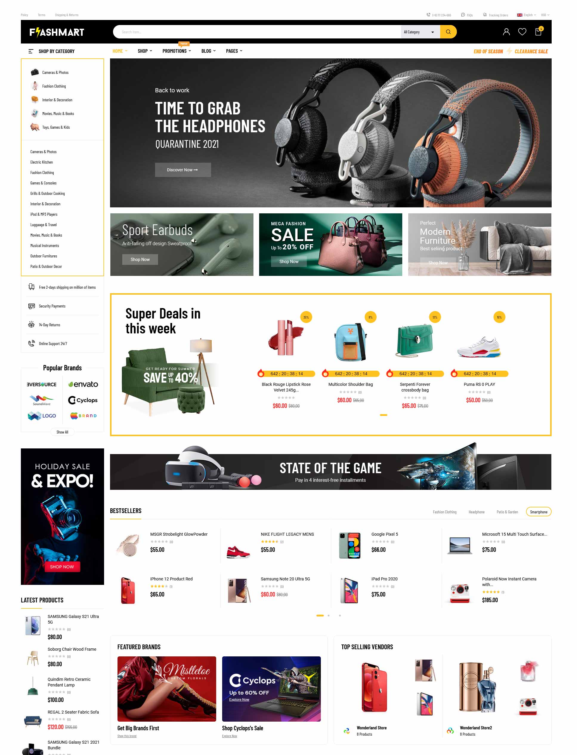 Flashmart - Multipurpose Elementor WooCommerce WordPress Theme