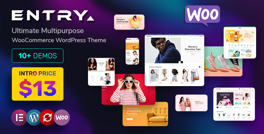 [NEW RELEASE] Entry - Ultimate Multipurpose WordPress Theme - Only $13 for a Limited Time!